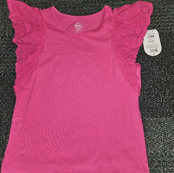 Wonder Nation Girls Pink Sleeveless Top Size L (10-12 - Picture 3 of 9